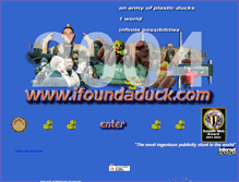 Tablet Screenshot of ifoundaduck.com